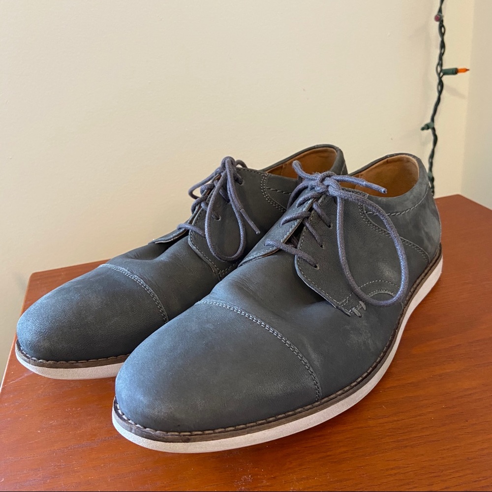 Clarks Oxfords Nubuck Cap Shoes